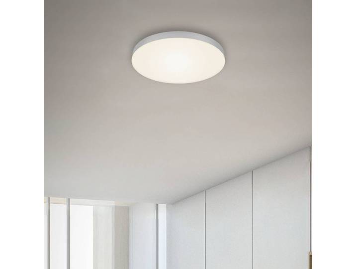 LED-plafondlamp Flame, alu / grijs / zink, Woon-/ Eetkamer, metaal, Modern, LED plafondlamp