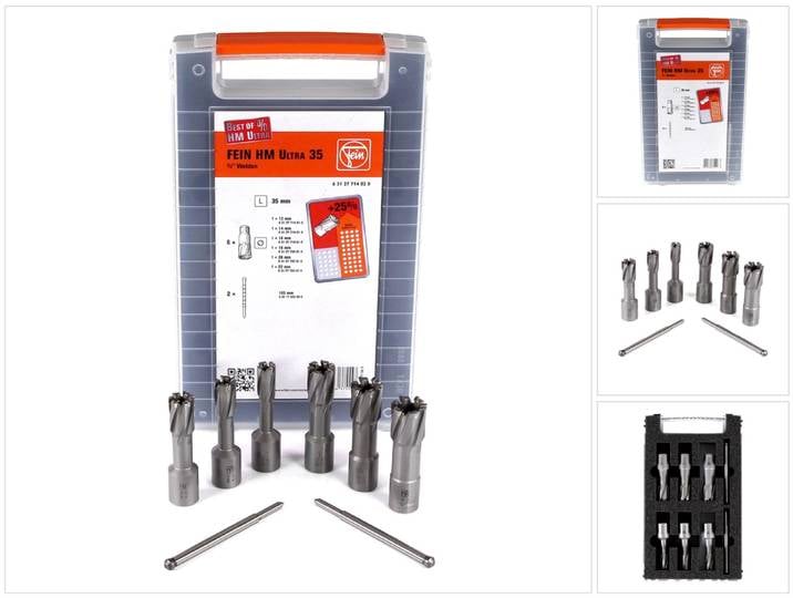 Set D'Accessoires Best Of Carottier 3/4 In Weldon 8 Pces (12 - 22 Mm) - Fein