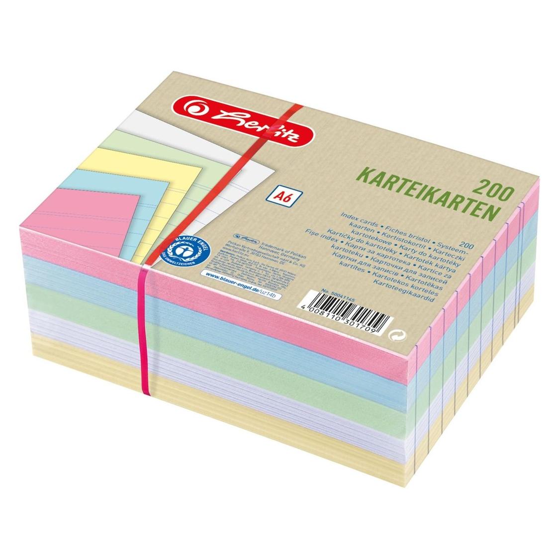 Herlitz Karteikarte (A6, 180x, 180 g/m²) (50041145)