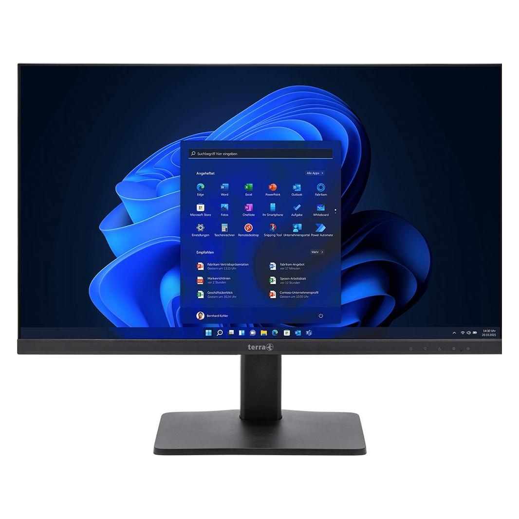Wortmann TERRA LCD/LED 2748W V3 schwarz HDMI/DP/USB-C GREENLINE PLUS (1920 x 1080 Pixel, 27") (3030227)