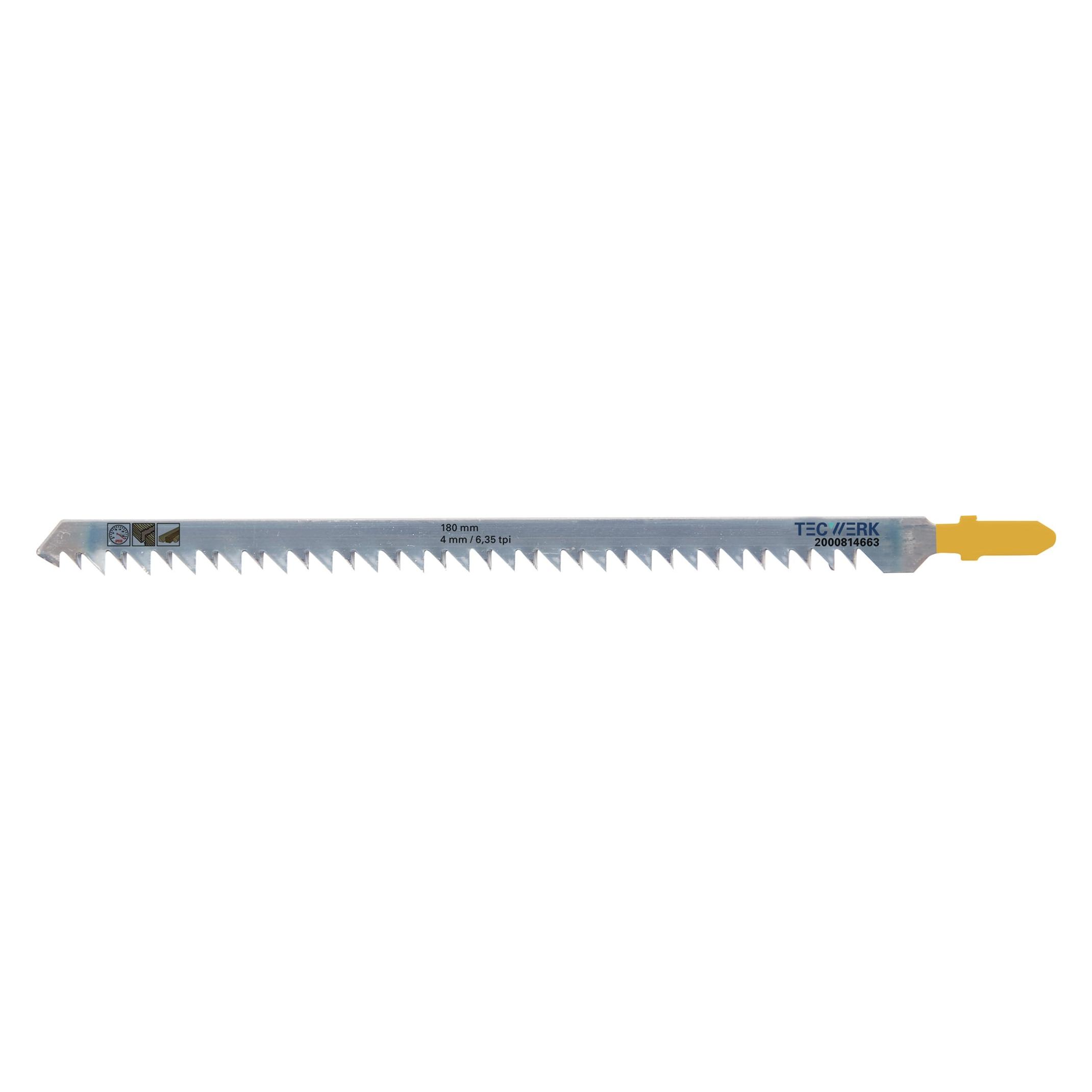 Tecwerk Stichsägeblatt Gesamtlänge 180 mm Zahnteilung 4 mm Stärke 1,27 mm HCS (2000814663)