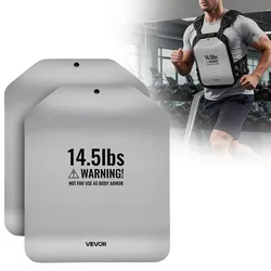 VEVOR Gewichtsplatten für Gewichtswesten 13,2 kg Set (2 x 6,6 kg), Gebogene Gewichtswestenplatten für WODs & Funktionelles Training, Ergonomisches Zusatzgewicht für Krafttraining, Laufen und Fitness
