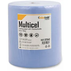 Industrade® Putztuchrolle 3-lagig blau