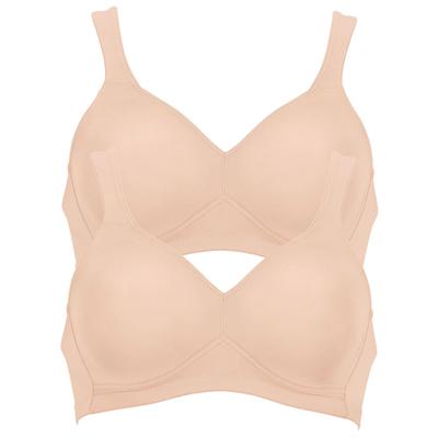 Bügelloser BH ANITA "BH ohne Bügel Twin", Damen, Gr. 110, Cup A, beige (desert desert), Stoff, Obermaterial: 70% Polyamid PA. 30% Elasthan EL., BHs