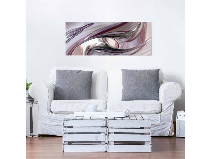 Glasbild Illusionary Glasart: Sicherheitsglas Material: Glas Motiv: Andere Muster: mit Motiv Violett 125 x 50cm