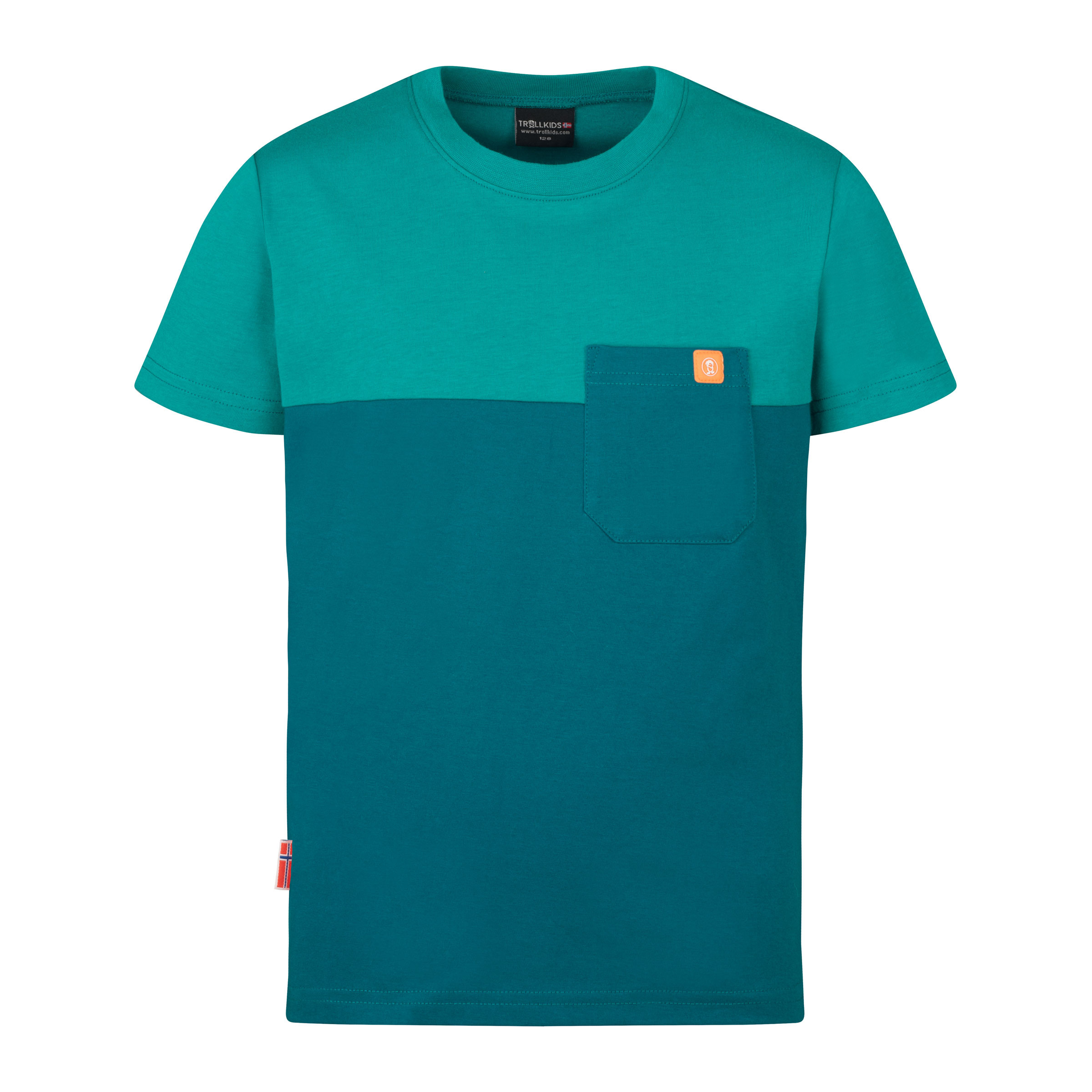Trollkids Bergen Kinder T-Shirts tuerkis Größe 152 Lifestyle Atmungsaktiv