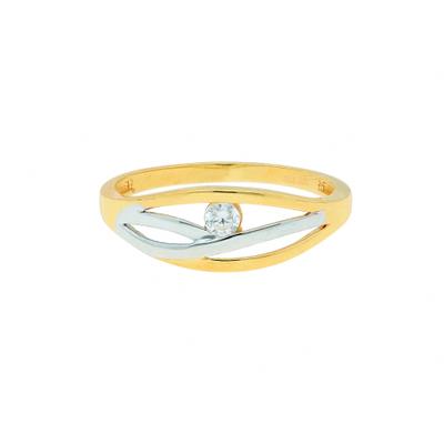 Fingerring ADELIA´S "Damenring 333 Gold ( 8K ) mit Zirkonia" Gr. 58, silber, Fingerringe, Damen, 58, Gold, Fingerring, Goldring