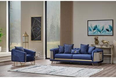Furnia Dorian 2 Pieces Living Room Sets 1 Sofa 1 Chair