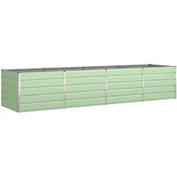 Helloshop26 - Moderne Pflanzkübel aus verzinktem Stahl 195 x 100 x 45 cm für einen ästhetischen und funktionalen Garten aus