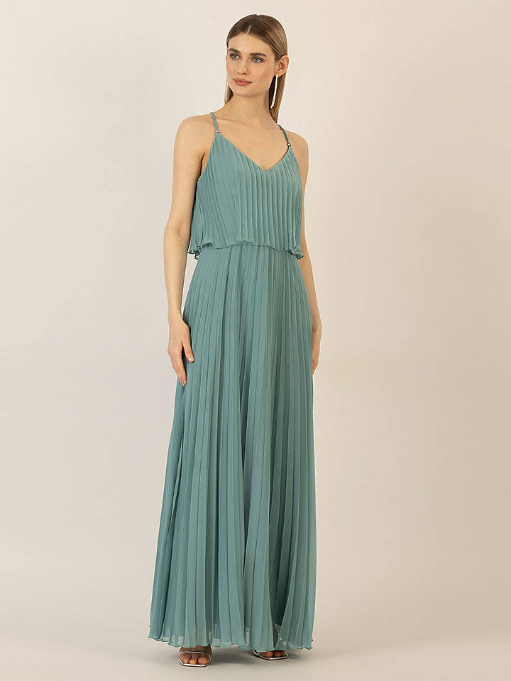 APART Plisseekleid in Salbei - 44