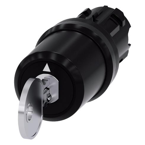 Siemens CES key-operated switch, 22mm (3SU1000-5BL11-0AA0)