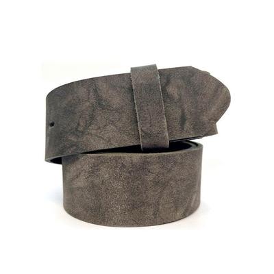 Gürtelriemen RETTUNGSRING GÜRTEL, Damen, Gr. 85, grau, Leder, Gürtel