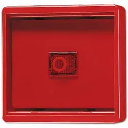 Jung WG 600 - Abdeckung mit Glasscheibe - gelb