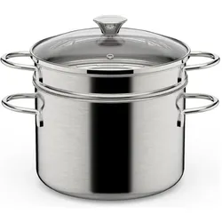 Lagostina 010166020922 Pastaevapore 22cm Spezial, Pfanne + Kochtopf, Silber