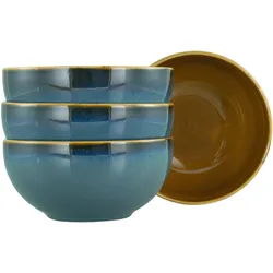 Schüsselset Mallorca Blau/Braun, 4-teilig