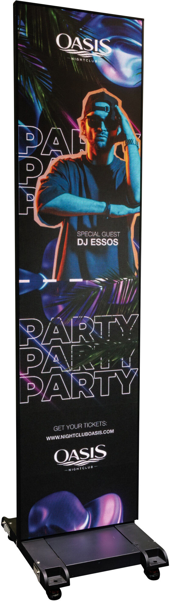 Dmt Video Poster – 1.9 Mobiles Led-Posterdisplay Mit Integriertem Novastar-Prozessor