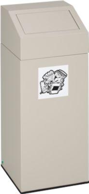 VAR Wertstoffsammler, Inhalt 45 Liter, grau