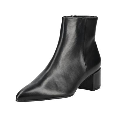 Stiefelette HÖGL "Högl Stiefelette Leder", Damen, Gr. 37,5, schwarz, Leder, Schuhe Stiefelette
