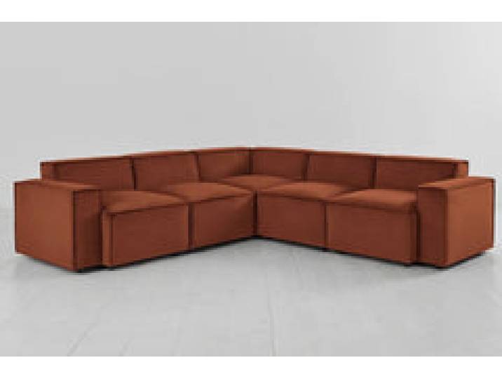 Ecksofa Model 03, Umbrabraun
