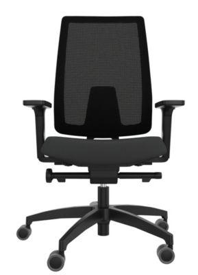 Dauphin Bürostuhl SLP Indeed mesh, mit 2F-Armlehnen, Synchronmechanik, Muldensitz, Netz-Rückenlehne, schwarz