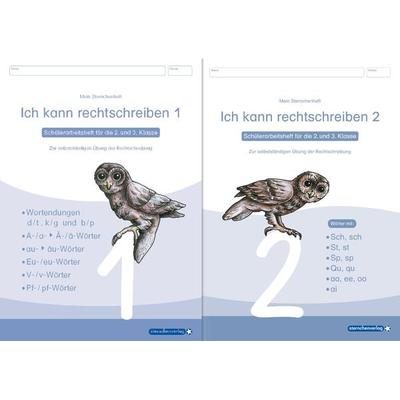 Ich kann rechtschreiben 1 und 2 - Schülerarbeitshefte für die 2. und 3. Klasse - neues Design, Set von Sternchenverlag GmbH, Sternchenverlag,