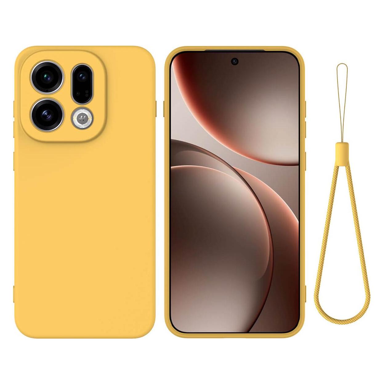 Cover-Discount OPPO Find X9 - Silikon Gummi Hülle mit Riemen (Oppo Find X9) (70731577)