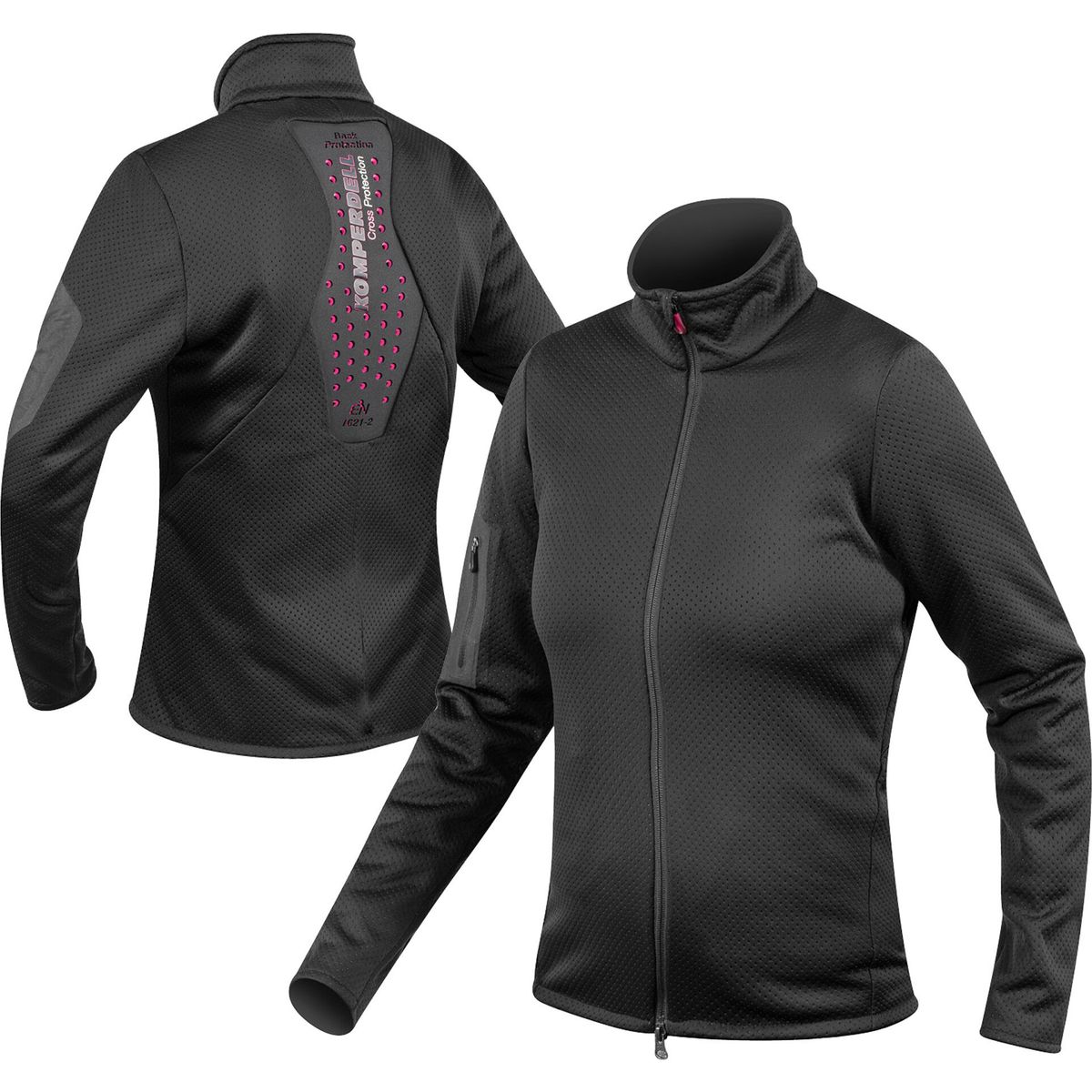 Komperdell Full Zip Sweater W's black/ berry (209) XL 6357-209-XL