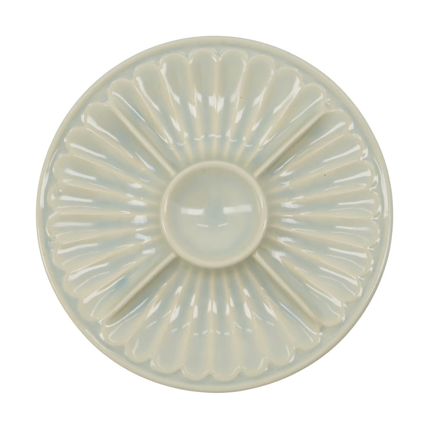 House Doctor Diva serveerschaal rond, blauw, keramiek, Ø 25 cm