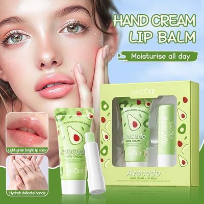 Inspire Essentials Avocado Hand Cream And Lip Balm Set Moisturizing Hand And Lip Care Kit Avocado Hand Cream And Lip Balm Set Moisturizing Hand And Lip Care Kit
