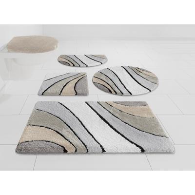 Badematte OTTO HOME "Josie, Badvorleger, Badezimmer Teppich" Gr. 12, beige (natur), H:20mm, Polyester, Badematten, Badematte, Badteppich, Badematten, rechteckig, rund & als 3-tlg. Set erhältlich