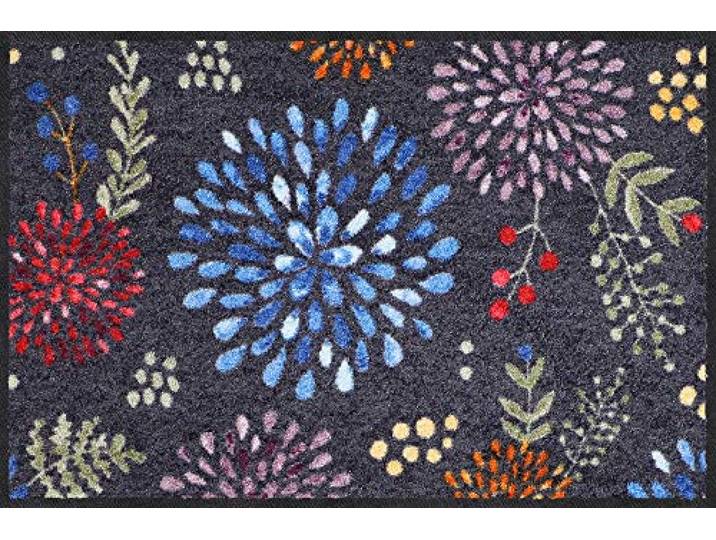 Salonloewe Fußmatte Blumenregen bunt Größe 50x75 cm
