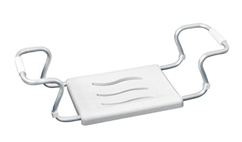 WENKO Badzitje Secura wit, uitschuifbaar, B/D/H: 65 x 18 x 26 cm
