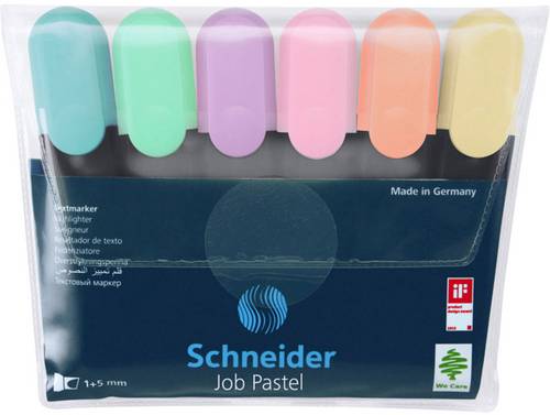 Schneider Schreibgeräte Textmarker Job pastell Etui 50-115097 1 St.