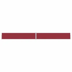 vidaXL Einziehbare seitliche Terrassenmarkise 170 x 1200 cm, Modell Red Titan Panorama Urban