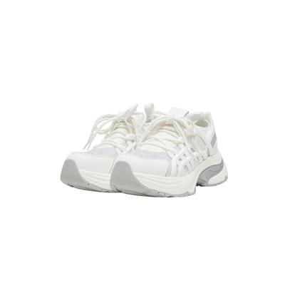 Sneaker BUFFALO "Buffalo SENTA GLAM", Damen, Gr. 37, weiß (weiß, silber), Polyurethan, Schuhe Sneaker