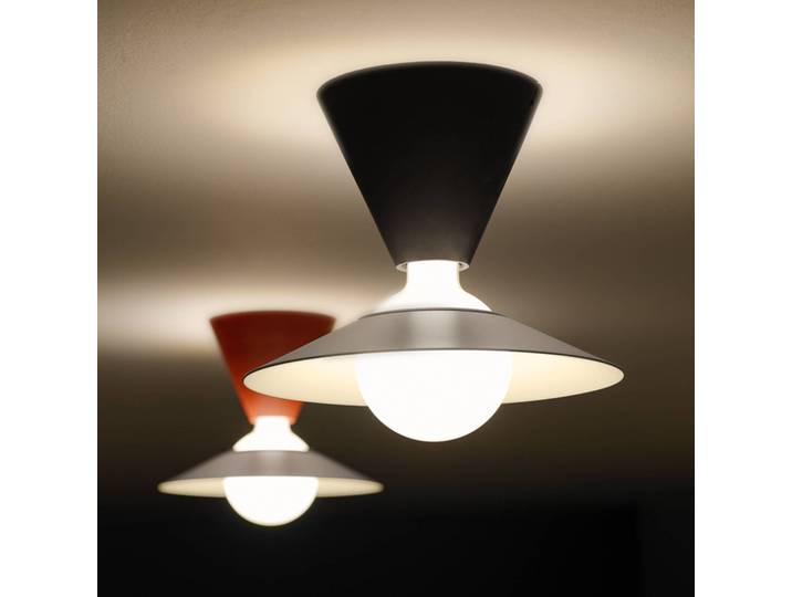 Design plafondlamp Fante, zwart, Woon-/ Eetkamer, Kunststof, Design, plafondlamp design