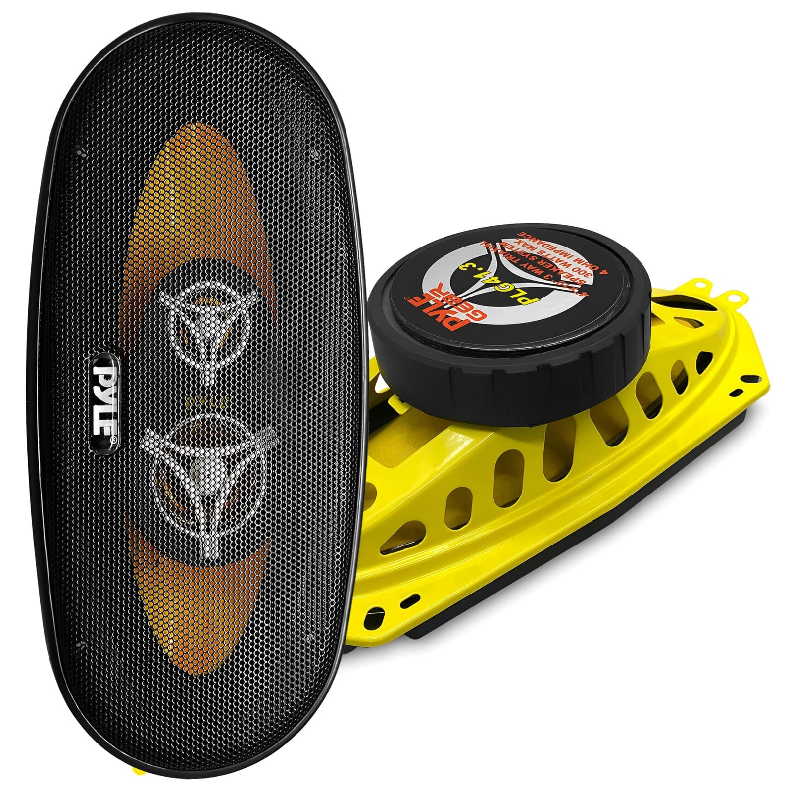 Pyle PLG41.3 3-weg autospeaker voor de deur, 4 x 10-inch, 300W