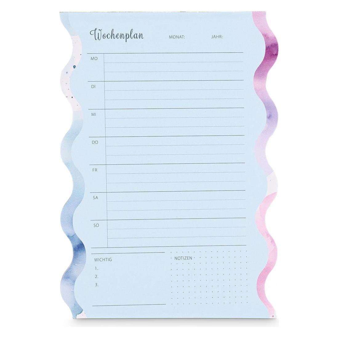 Idena Notizblock Wochenplaner undatiert 52 Blatt 100g/m² 14x20cm (67181469)