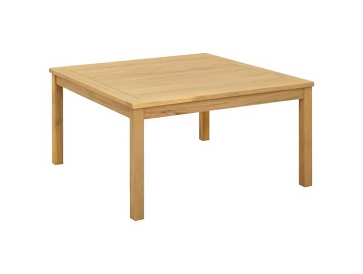Makastle Couchtisch Massivholz Akazie Quadratisch 85x85x45 cm