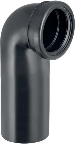 Geberit Pe Anschlussbogen 366925161 DN 90/90, 90Grad, PE-HD, für Wand-WC