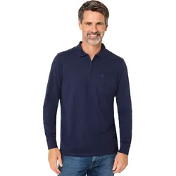 Jacques Britt Herren Polohemd langarm mit Zipp