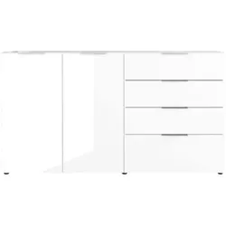 Germania-Werke Sideboard »Oakland« breit weiß, 184x102x42 cm