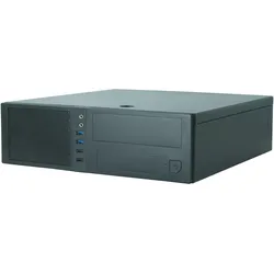 Chieftec Mini-ITX Gehäuse CS-12B, black (Mini-ITX), PC Gehäuse, Schwarz