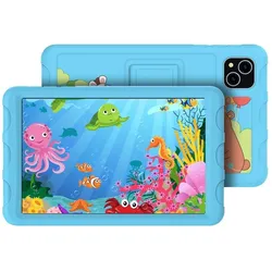 iGet SMART W8 Kids Blue, dětský tablet 8" (8", 64 GB, Blau, Schwarz, Silber), Tablet, Blau, Schwarz, Silber