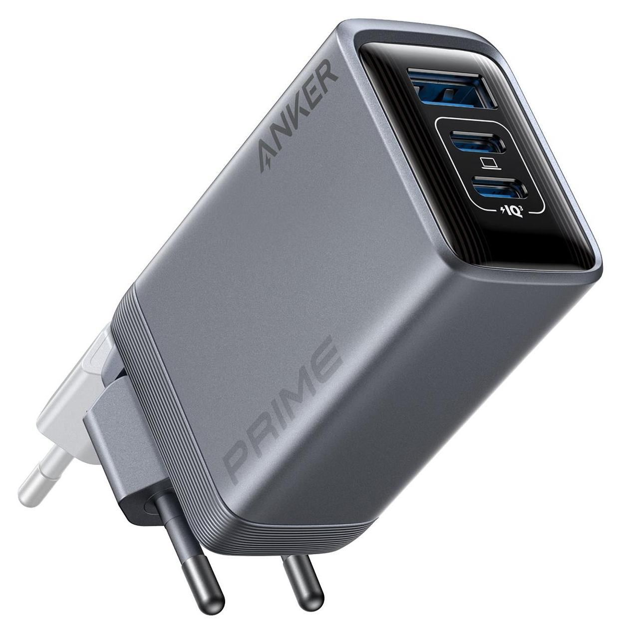 Anker Prime GaN Oplader - 100 Watt - 3 aansluitpunten (2 x USB-C, USB Type A)