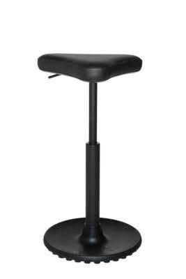 Hocker TOPSTAR Sitness H1-Work, Kunstleder, höhenverstellbar, TPU-Sohle, Clean-Effekt-Gasfeder, desinfektionsmittelbeständig, schwarz