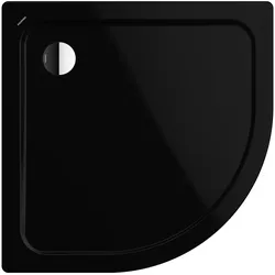 Kaldewei ARRONDO MIT ANGEFORMTER VERKLEIDUNG Duschfläche, 900x900mm, schwarz, Perl-Effekt