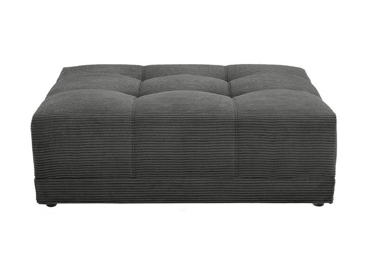 Hocker Sitzhocker 126 x 125 cm Cord grau - JANNI