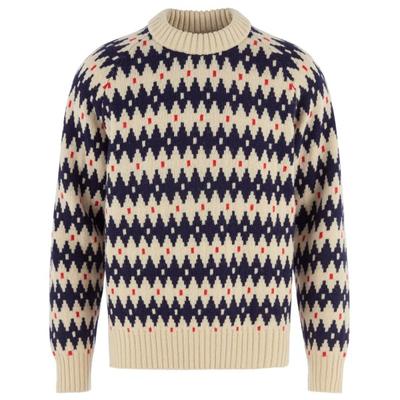 Fjällräven - Övik Jacquard Knit - Wollpullover Gr XS beige