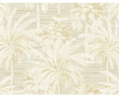 Kenneth James Dream Of Palm Trees Beige Texture Wallpaper - 27in x 324in x 0.025in